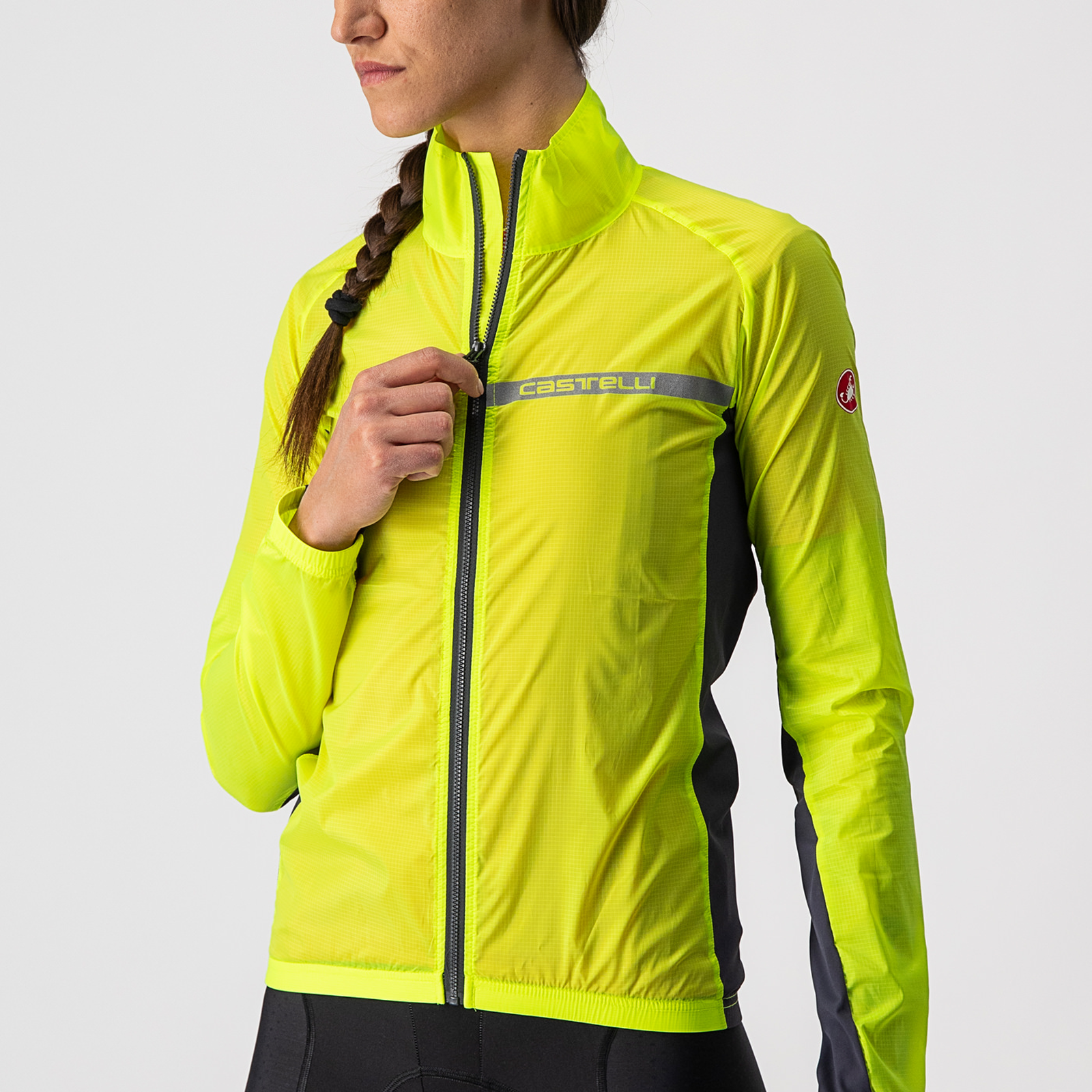 Geef energie volwassene Klas Castelli Squadra Stretch W Jacket