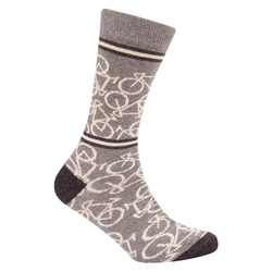 Le Patron Bicycle sock grey