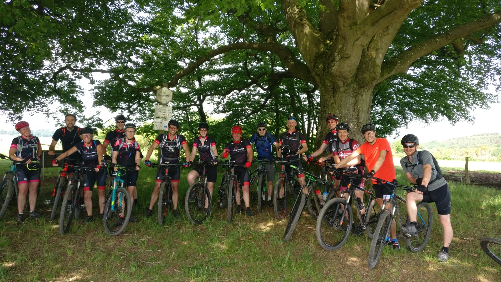 Mountainbike groep