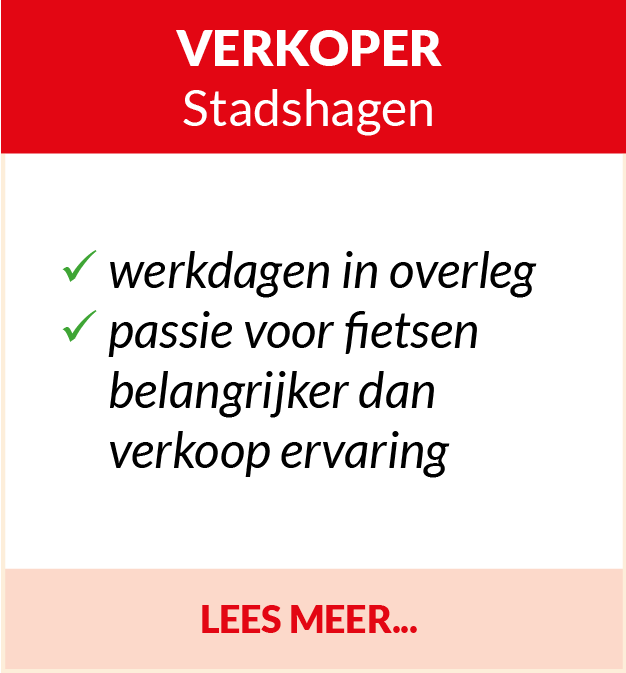 vacature verkoper stadshagen